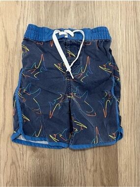 Hanna Andersson Boys Shark Swim Trunks Size 2T